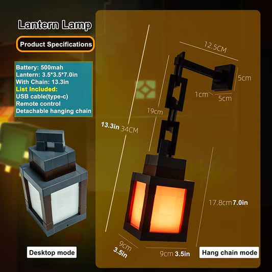 Minecraft Torch LED Wall Light with Remote Control