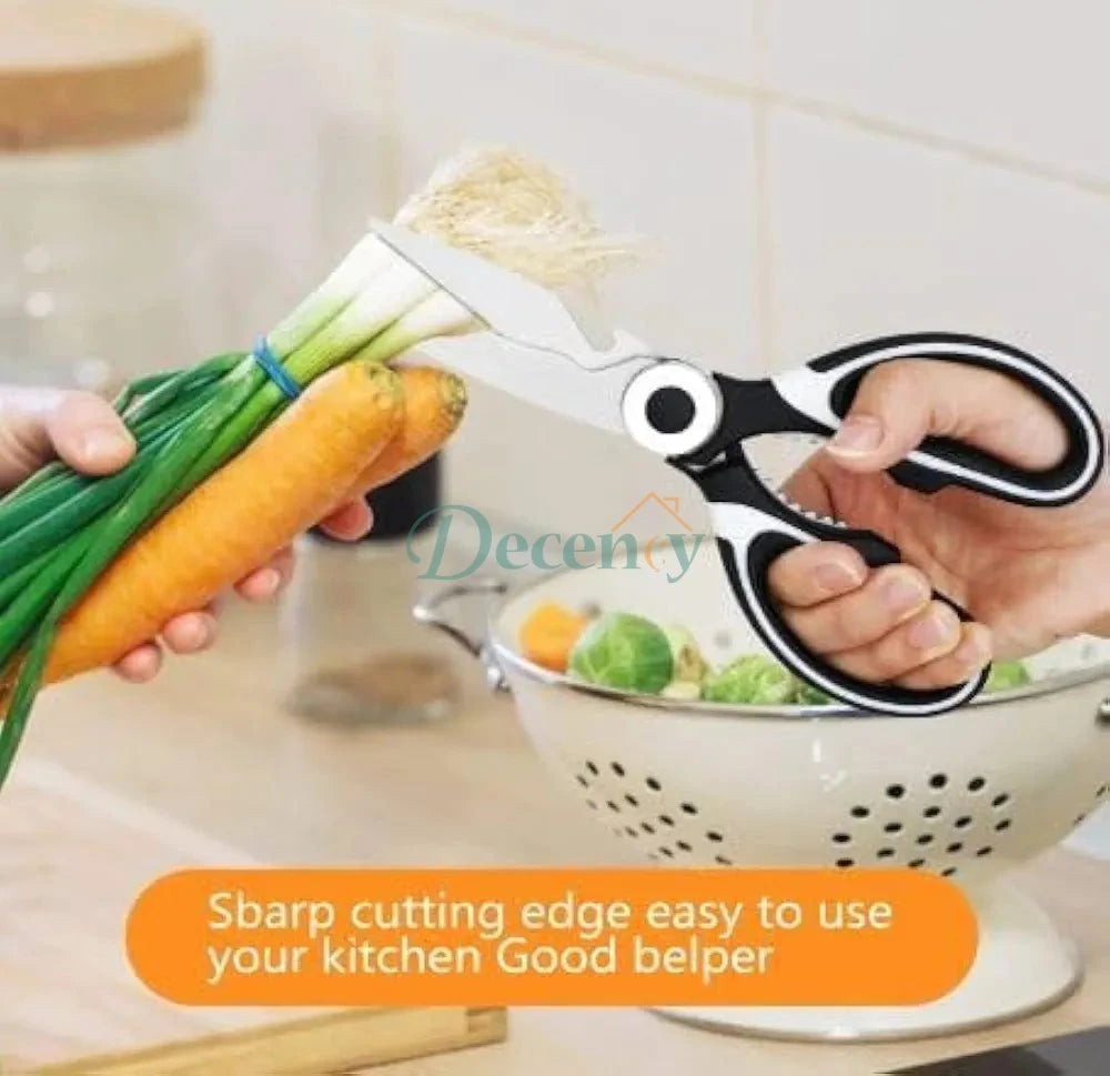 5-in-1 Heavy Duty Stainless Steel Kitchen Scissors & Shears