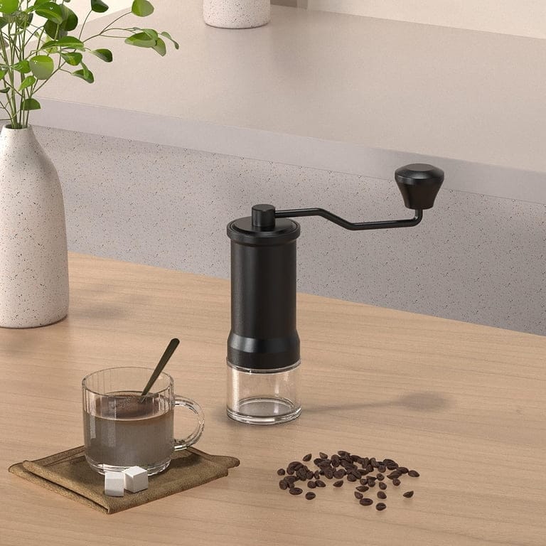 Manual Coffee Bean Grinder - Stainless Steel Burr Mill