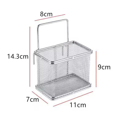 Stainless Steel Deep Fryer Basket with Handle for Kitchen