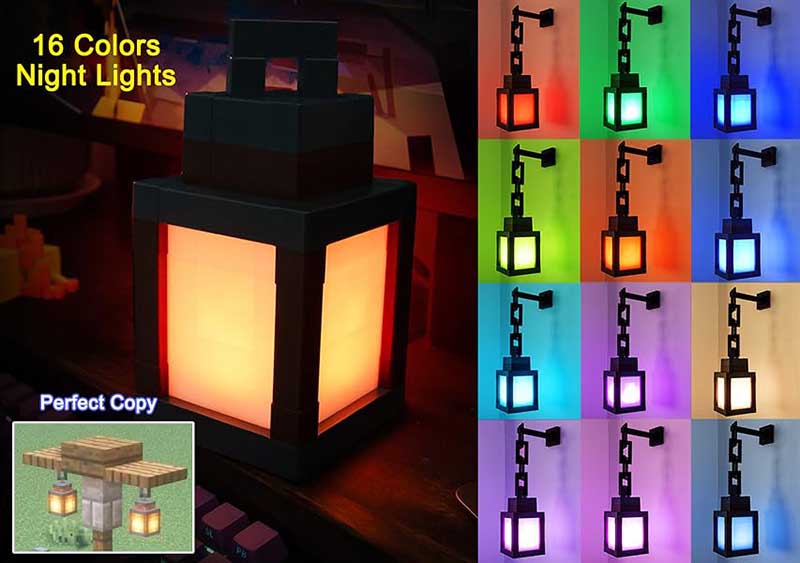 Minecraft Torch LED Wall Light with Remote Control