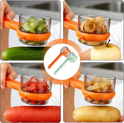 2-in-1 Vegetable Peeler with Storage Container for Kitchen