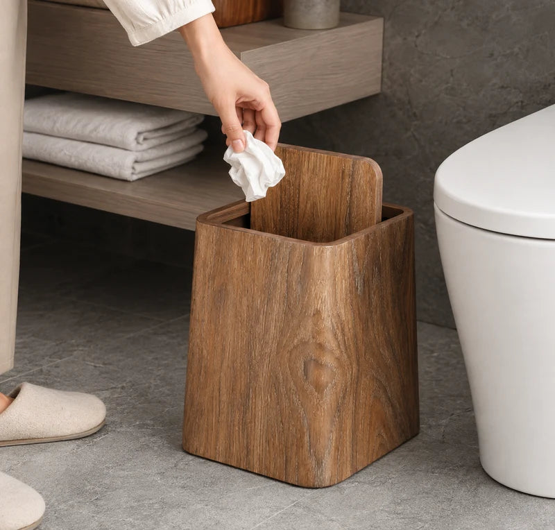 Square Flip Lid Dustbin – High Quality Plastic Trash Can