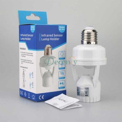 Motion Sensor LED Bulb Holder , Auto On/Off Light Control Sensor