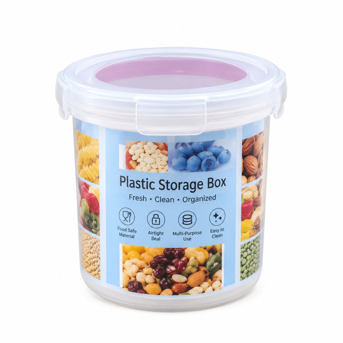 Airtight Plastic Kitchen Food Storage Containers