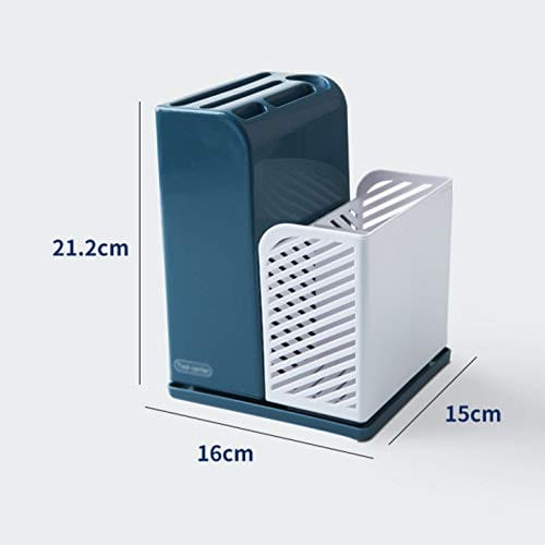 Multi-Function Kitchen Knife Block Holder with Cutlery Stand