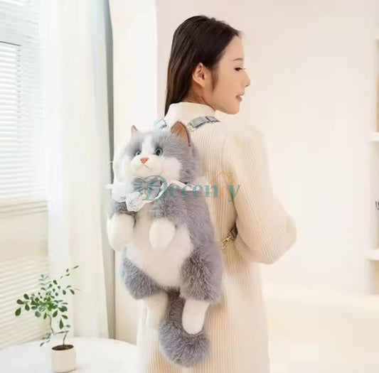 Super Realistic Cat Travel Storage Bag - Portable Organizer