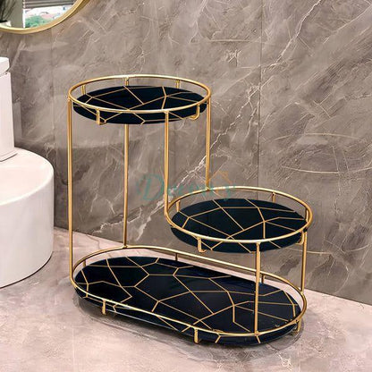 3-Tier Golden Vanity Stand