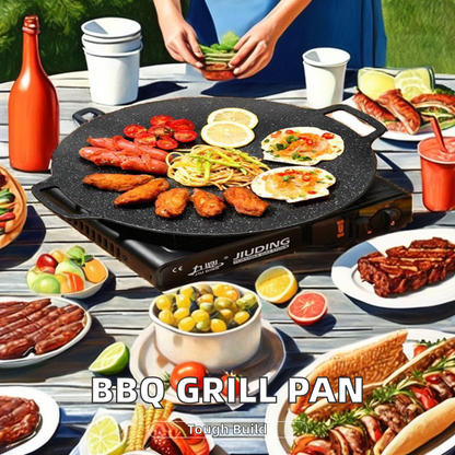 Non-Stick Korean BBQ Grill Pan & Tawa for Gas Stove & Camping