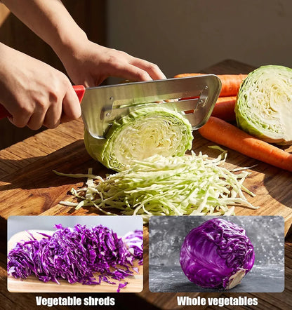 Dual Stainless Steel Blade Cabbage Slicer & Shredder Knife