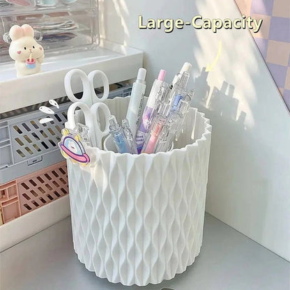 360 Rotating Cosmetics Makeup Brush Organizer