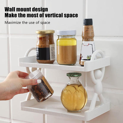 2 Layers Wall Mounted Storage Shelf