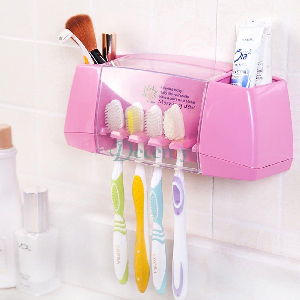 Multifunctional Toothbrush Rack, 5 Slot Toothbrush Holder