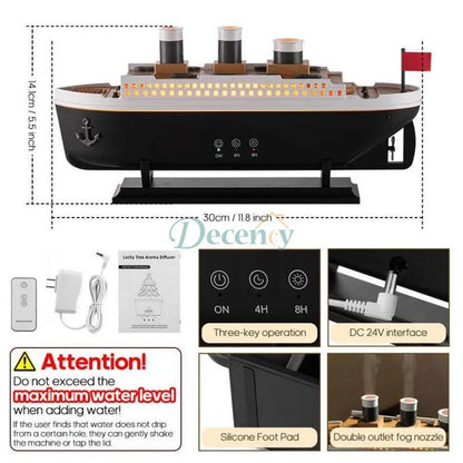 Titanic Steam Ship Design Humidifier Diffuser
