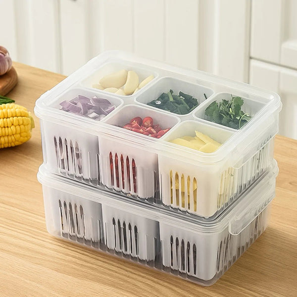 Vegetable & Fruit Storage Box With Lid