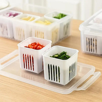 Vegetable & Fruit Storage Box With Lid