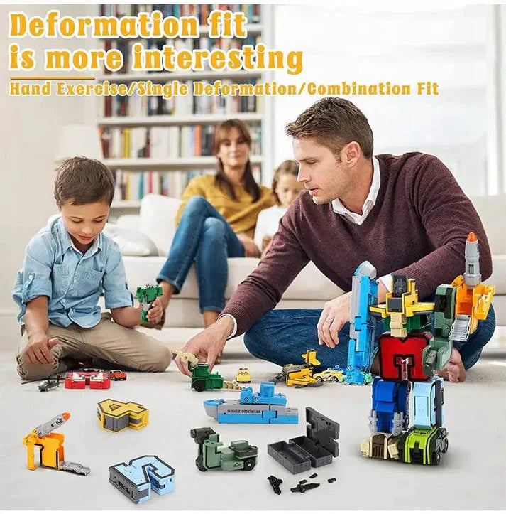 Digital Deformation Robot Toy 0 To 9 Complete Set