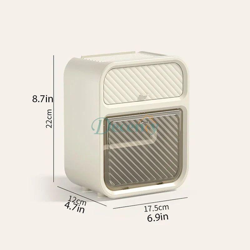 Wall Mounted Tissue Holder With Drawer