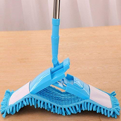 New Flat Microfiber Squeeze Mop With Long Handle Steel Rod