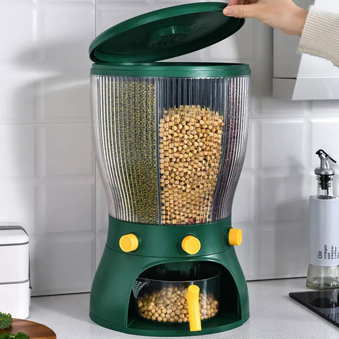 4 Part rotating cereal dispenser