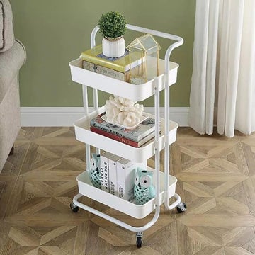 3-Tier Kitchen Storage Trolley Rack