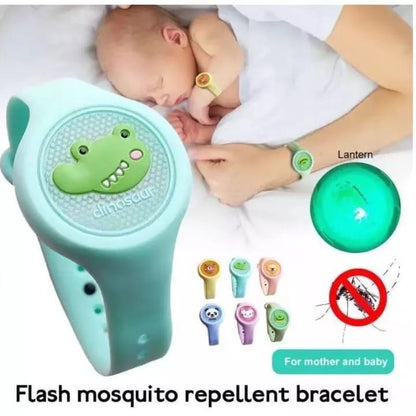 Mosquito Repellent Baby Wrist Band LED Silicone Toy